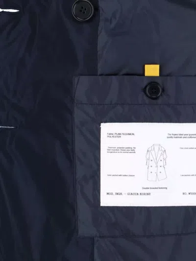 Aspesi Blazer In Denim Di Cotone - Denim In Blue