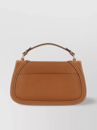 Gucci Medium Structured Handbag Top Handle In Silver