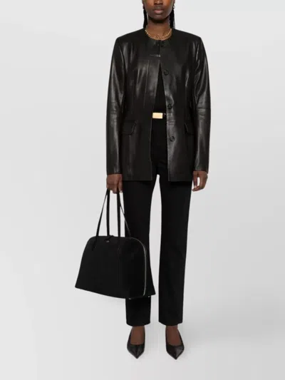 Totême Toteme Twisted Seam Denim Full Length In Black