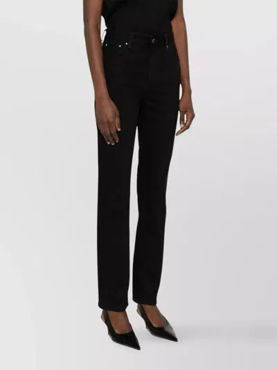 Totême Toteme Twisted Seam Denim Full Length In Black