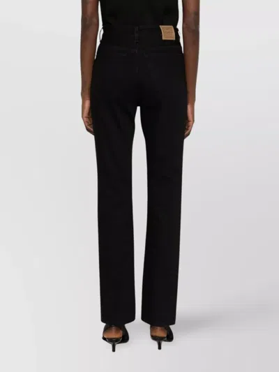 Totême Toteme Twisted Seam Denim Full Length In Black