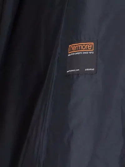 Aspesi Long Jacket With Buttoned Cuffs And Pockets In Black