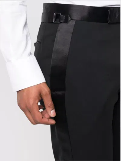 Tom Ford Stretch Wool Tuxedo In Black