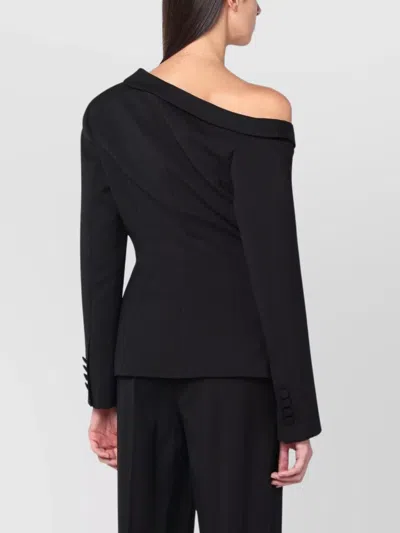 Giuseppe Di Morabito Asymmetrical Jacket Featuring Brooch Detail In Brown