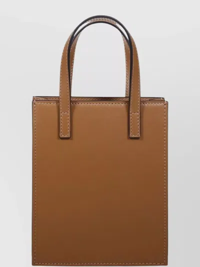 Hidesins Mini Bag With Structured Shape And Handles In Brown
