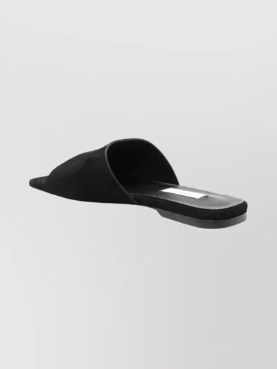 Totême Toteme Women Satin Bandeau Slides In Black
