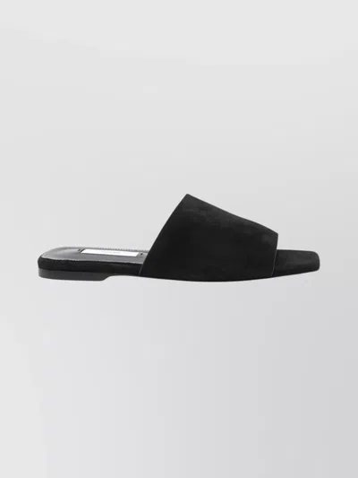 Totême Toteme Women Satin Bandeau Slides In Black