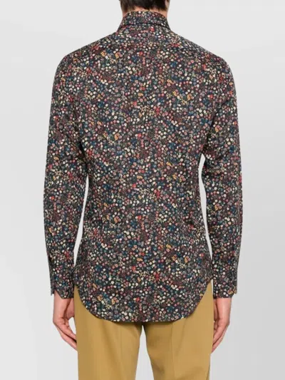 Paul Smith Multicolour Floral Long Sleeve Button-down Shirt In Multi