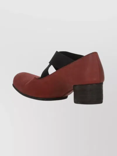 Uma Wang Block Heel Round Toe Pumps In Brown