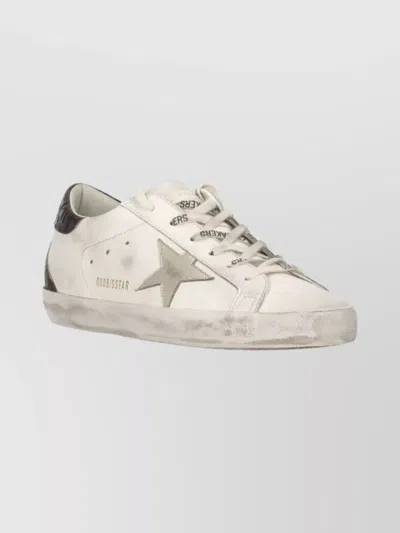 Golden Goose 20mm Super-star Leather Sneakers In White