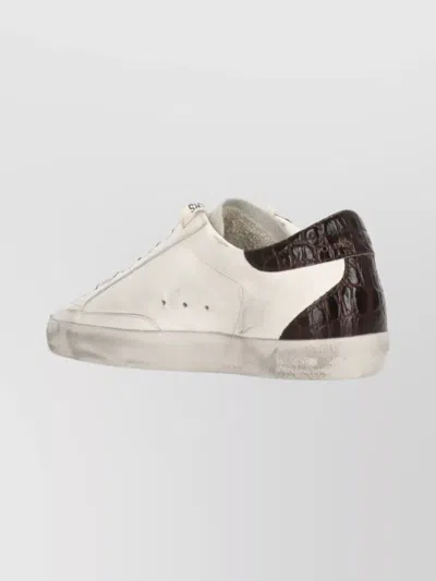 Golden Goose 20mm Super-star Leather Sneakers In White