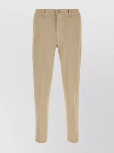 Pt Torino Stretch Cotton Reggae Style Trousers In Neutral