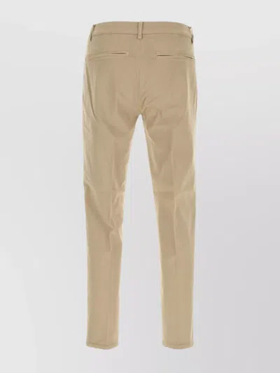 Pt Torino Stretch Cotton Reggae Style Trousers In Neutral