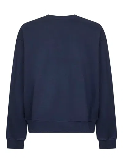 Marni Navy Logo Patch Sweatshirt In Black
