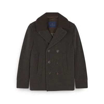 Paul & Shark Peacoat In Wool And Cashmere In Brown
