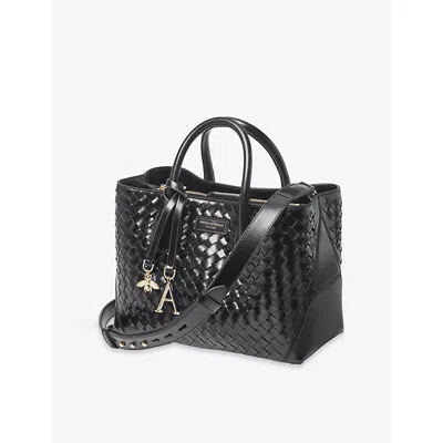 Aspinal Of London Womens Midi London Leather Tote Bag Black In Black