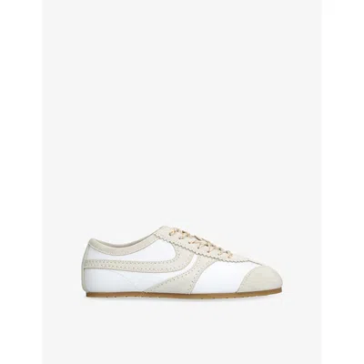 Dries Van Noten Leather Sneaker In White