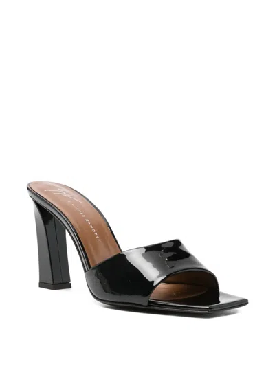 Giuseppe Zanotti Block-heel Square-toe Mules In Animal Print