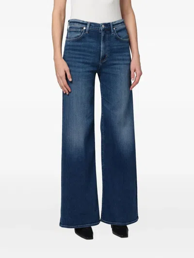 Citizen Of Humanity Citizens Of Humanity Paloma Cotton Wide Leg Utility Jeans In Poolside In Blue