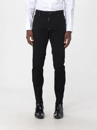 Dsquared2 Sleek Black Jeans With Comfortable Stretch Fabric And Modern Fit In Black