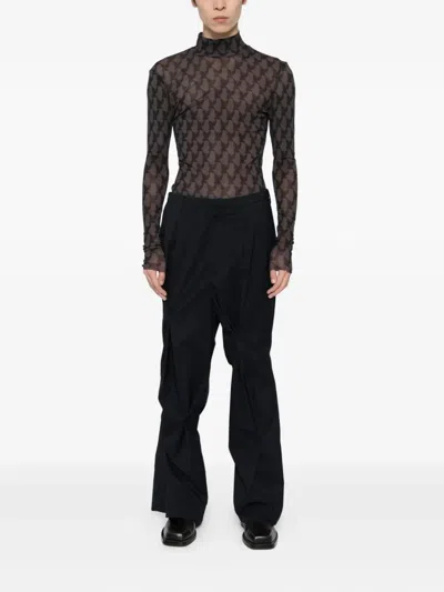 Masu Pattern-printed Top In Black