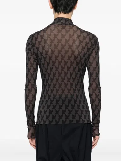 Masu Pattern-printed Top In Black