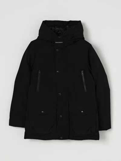 Woolrich Coat  Kids Color Black In Black