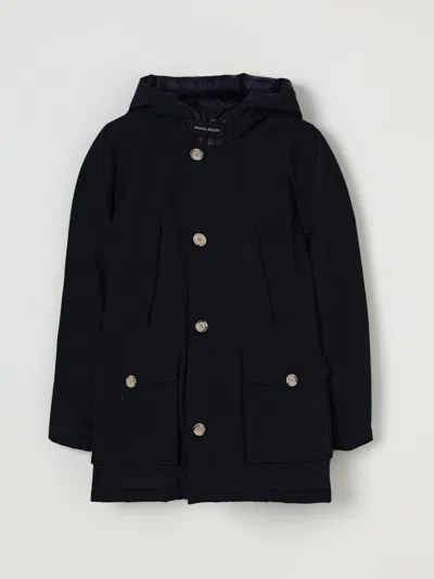 Woolrich Coat  Kids Color Blue In Blue