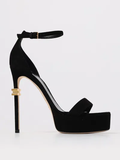 Elisabetta Franchi 130mm Platform Stiletto Sandals In Black