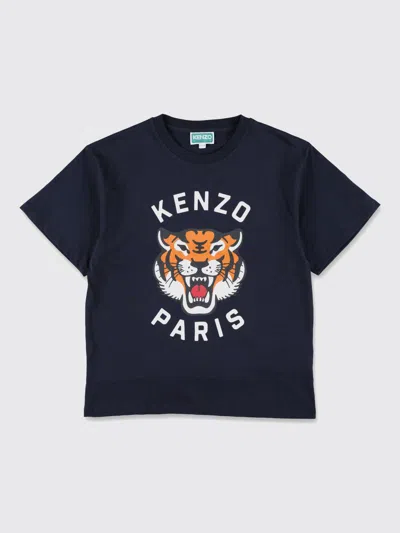 T恤 KENZO KIDS 儿童 颜色 海蓝色