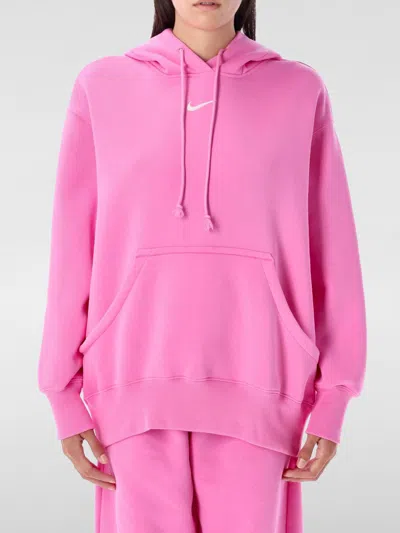 Nike Sportswear Phoenix Oversize Fleece Hoodie In Pink