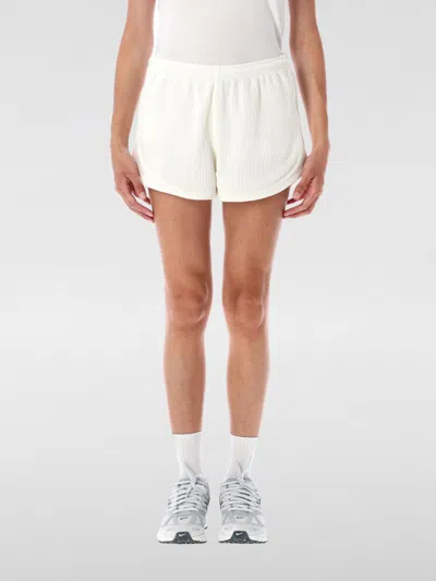 Nike Waffle Cotton Shorts Curved Hem In Multi