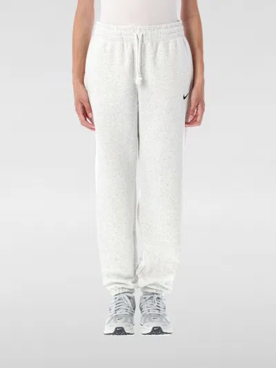 Nike High Waist Logo Joggers In Gray