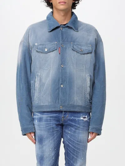 Dsquared2 Jacket  Men Color Denim In Blue