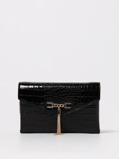 Elisabetta Franchi Pochette In Ecopelle Nera In Black