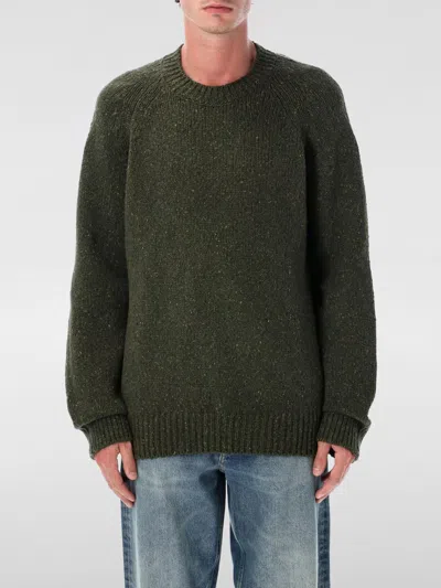 Apc A.p.c. A.p.c. Harris Crewneck Wool Jumper In Green