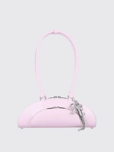 Self-portrait 'curved Charm' Shoulder Bag Self Portrait In Pink