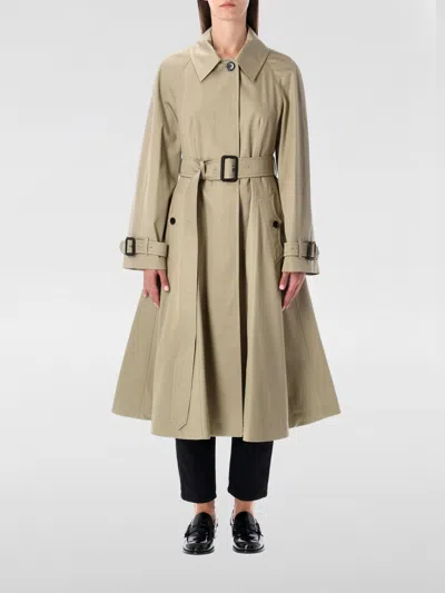 Burberry Cotton Trench Coat Adjustable Waistband In Neutral