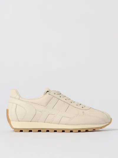 Hogan Smooth Leather Sneakers Rubber Sole In Multi