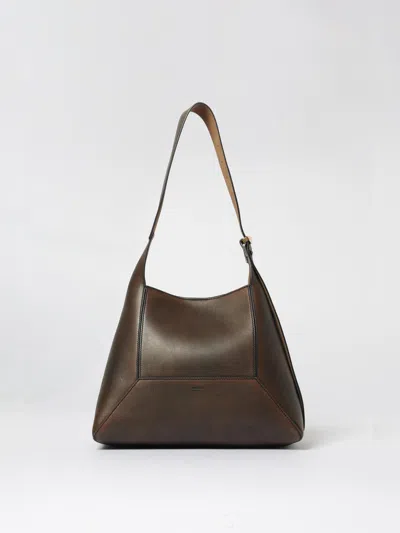 Jimmy Choo Medium Diamond Shoulder Bag In Brown