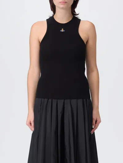 Vivienne Westwood Tops With Logo In Black