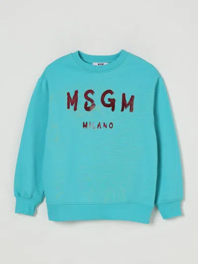 毛衣 MSGM KIDS 儿童 颜色 浅蓝色