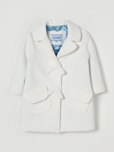 Mi Mi Sol Bow-detail Coat In Multi