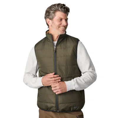 Free Country Men's Atlas Ii Quilted Reversible Sherpa Vest In Green