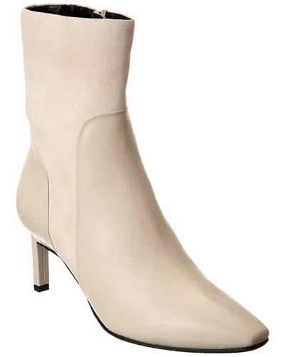 Aquatalia Rowanna Weatherproof Leather Boot In White
