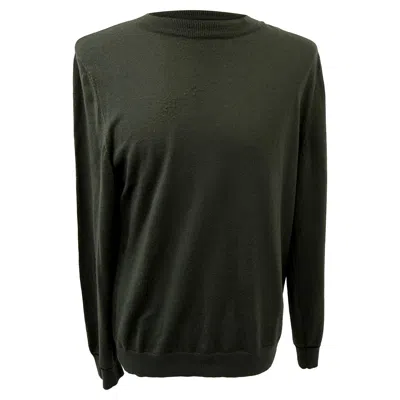 Apc A. P.c. Crewneck Sweater In Olive Wool In Green
