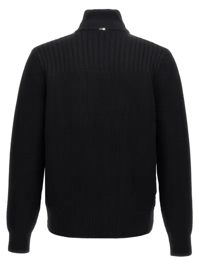 Herno Wool Down Jacket Comforter Jackets And Coats Black In Black