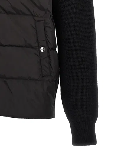 Herno Wool Down Jacket Comforter Jackets And Coats Black In Black