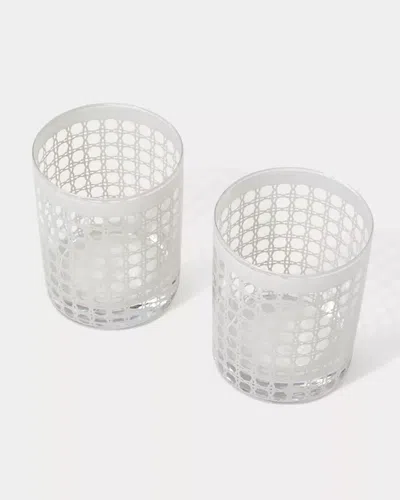 Lilly Pulitzer Lo-ball Glasses In Gray