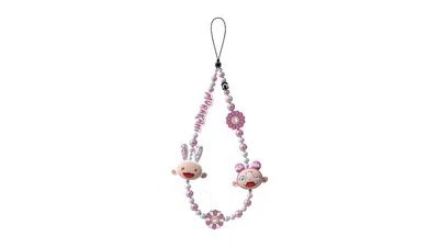 Pre-owned Takashi Murakami X Casetify Kaikai And Kiki Pearl Phone Charm In Multi